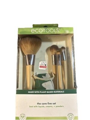 Eco Tools, Core Five Brushes & Blender Set Powder, Cheek, Shadow, Eyeliner. B62