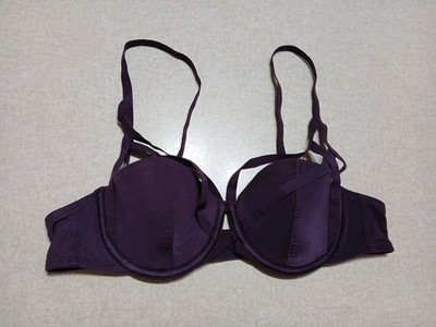 Adore Me Bra 34A Purple Lined Underwire