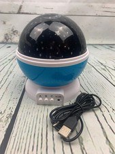 Night Light Lamp Star Projector LED 360 Degree Christmas Blue Kids Gift