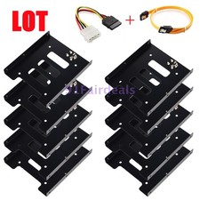 lot 2.5" to 3.5" Bay SSD Metal Hard Drive HDD Mounting Bracket Adapter Dock/Tray