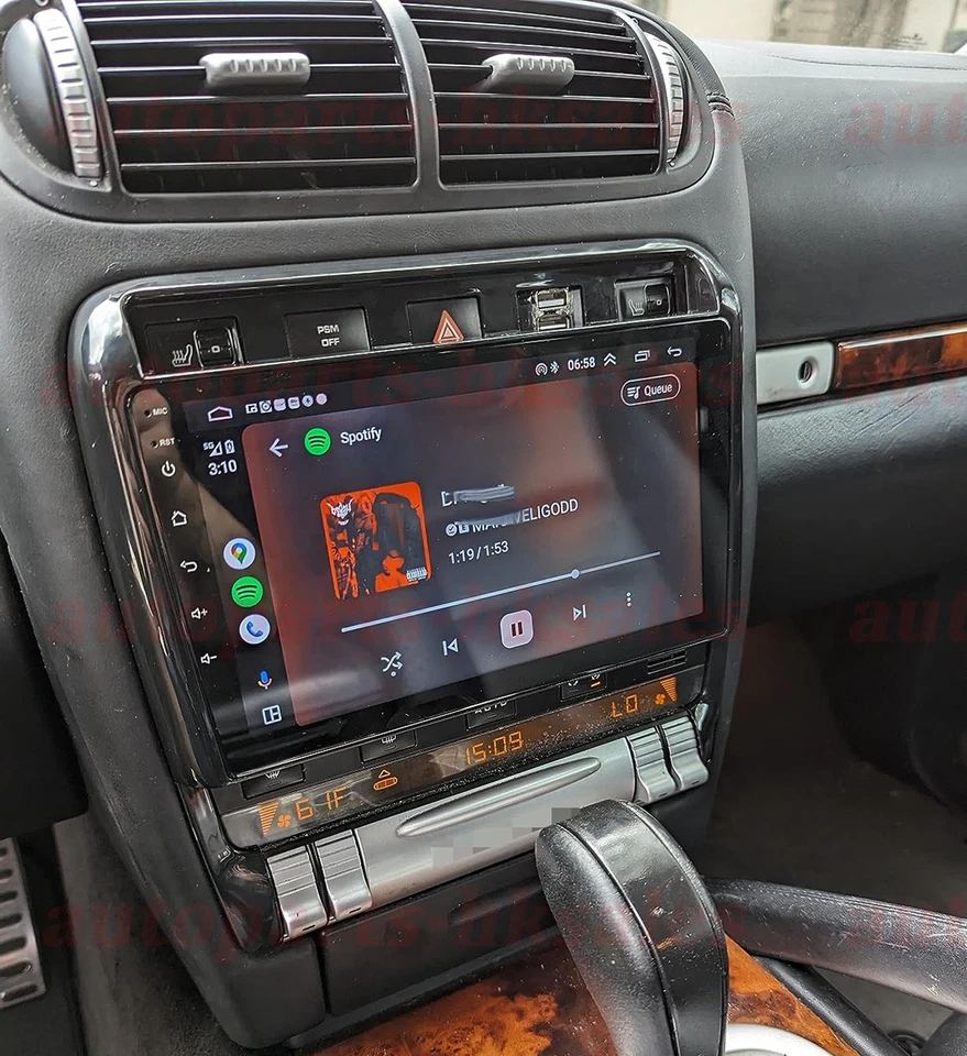 Carplay For 2002-2010 Porsche Cayenne Android 13 Car Stereo Radio Navi GPS WIFI Foto 2 de 4