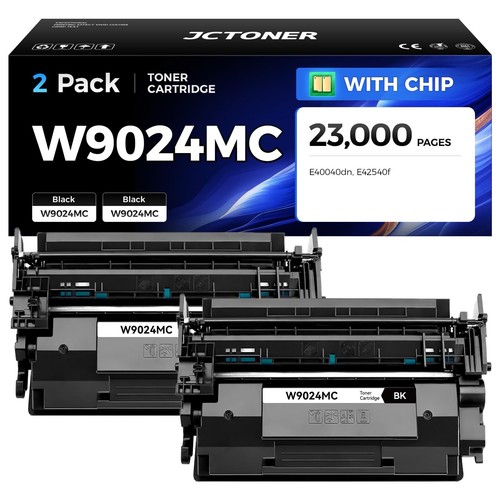 W9024MC Black Toner Cartridge Toner- 2 Pack Black