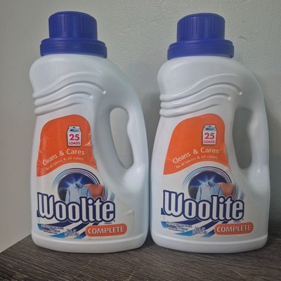 2 NOS Woolite Complete Liquid Detergent 50 Oz Cleans & Cares  Fabrics & Colors