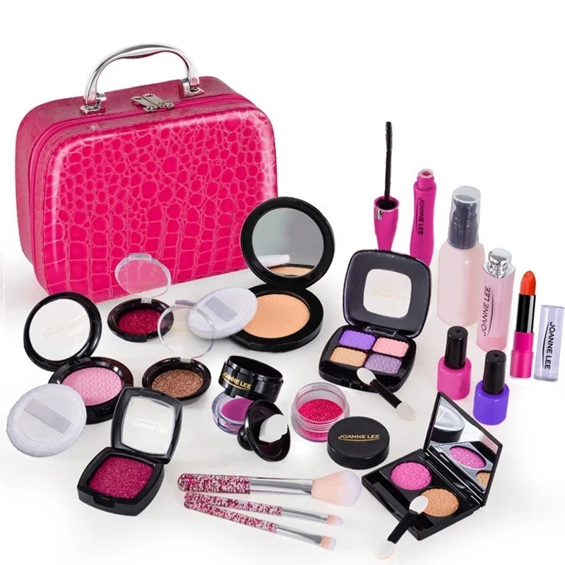 Kids Washable Makeup Set Girls Pretend Makeup Kit Princess Toy Gift