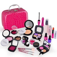 Juego de Maquillaje Lavable para Niños Niñas Kit de Maquillaje de Fingir Princesa Juguete Regalo
