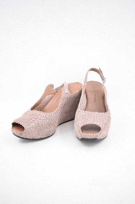 Pons Quintana Women s Beige Shimmer Heels Shoes N 36