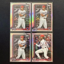 💤DZ 2025 TOPPS CHROME UPDATE SERIES BASEBALL REFRACTOR RC JAMES WOOD LOT4