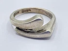 Beautiful Vintage Sterling Silver Abstract Ring Size N By Avon