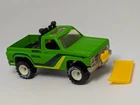 Vintage 1982 Hot Wheels Real Riders Pavement Pounder Green w/Plow 9542 White Hub