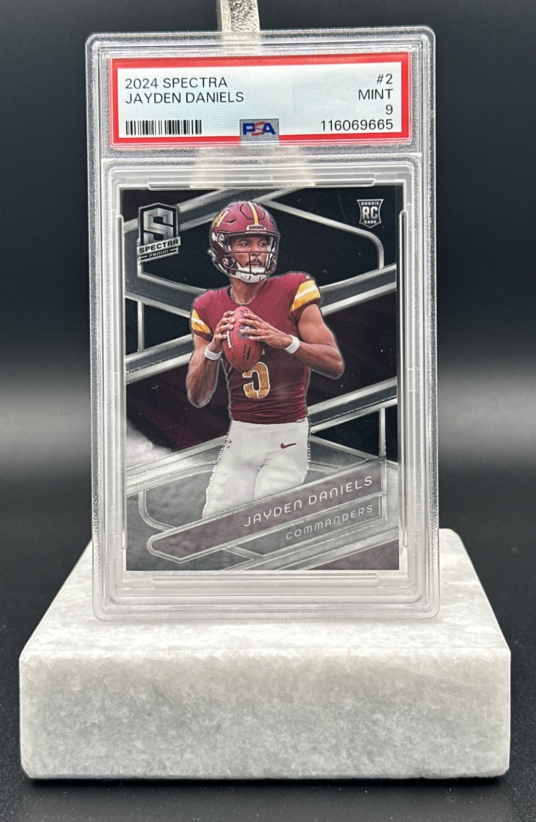 2024 Spectra Jayden Daniels RC #2 Washington Commanders Rookie NFL