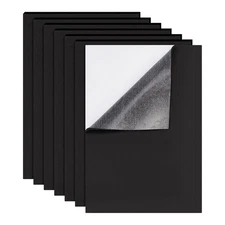 Craft Foam Sheets 4mm Black Adhesive Back 8 Pack 11.8"x8.2" Cosplay Art