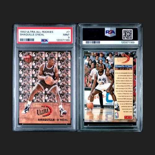 1992 Ultra All-Rookies SHAQUILLE O'NEAL PSA 9 NBA Orlando Magic