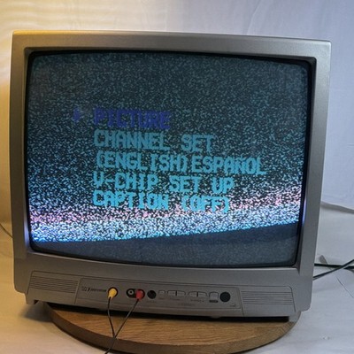 Emerson EWT19S3 19'' CRT TV Front RCA Inputs - Retro Gaming