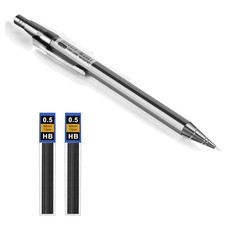 Metall Druckbleistift Set 0,5mm Bleistift Zeichenstift Schwarz