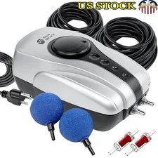 Koi Pond Aerator for Pond 1000 & 2000 Gal All-in-One Pond Air Pump Aeration Kit