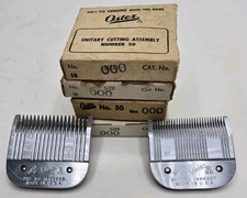 Vtg Lot of 6 No.50 OSTER HAIR CLIPPER BLADES SIZE 5 0000  1 1"