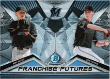 2020 Bowman Draft Franchise Futures #FF-MD Max Meyer / Dax Fulton Miami Marlins