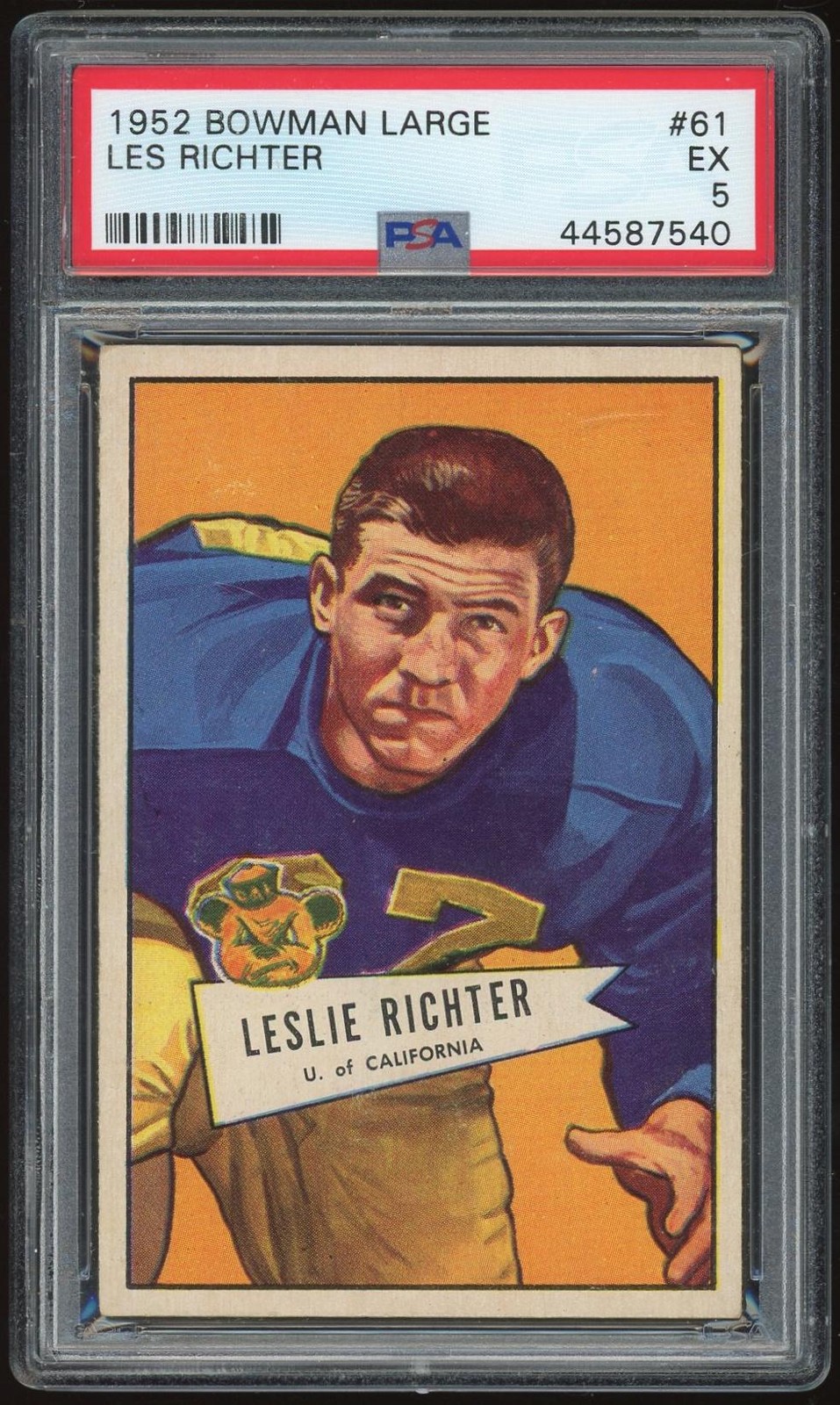 1952 Bowman Large #61 Les Richter PSA 5 *7540