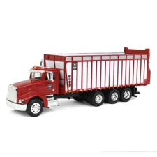Spec Cast 1/64 Peterbilt 385 w/ Red & White Meyer 8126RT Boss Forage Box MEY-002