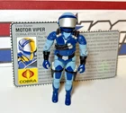 GI Joe Motor Viper 1986 v1 *NEAR MINT, w/File Card!* Cobra Vintage ARAH Complete