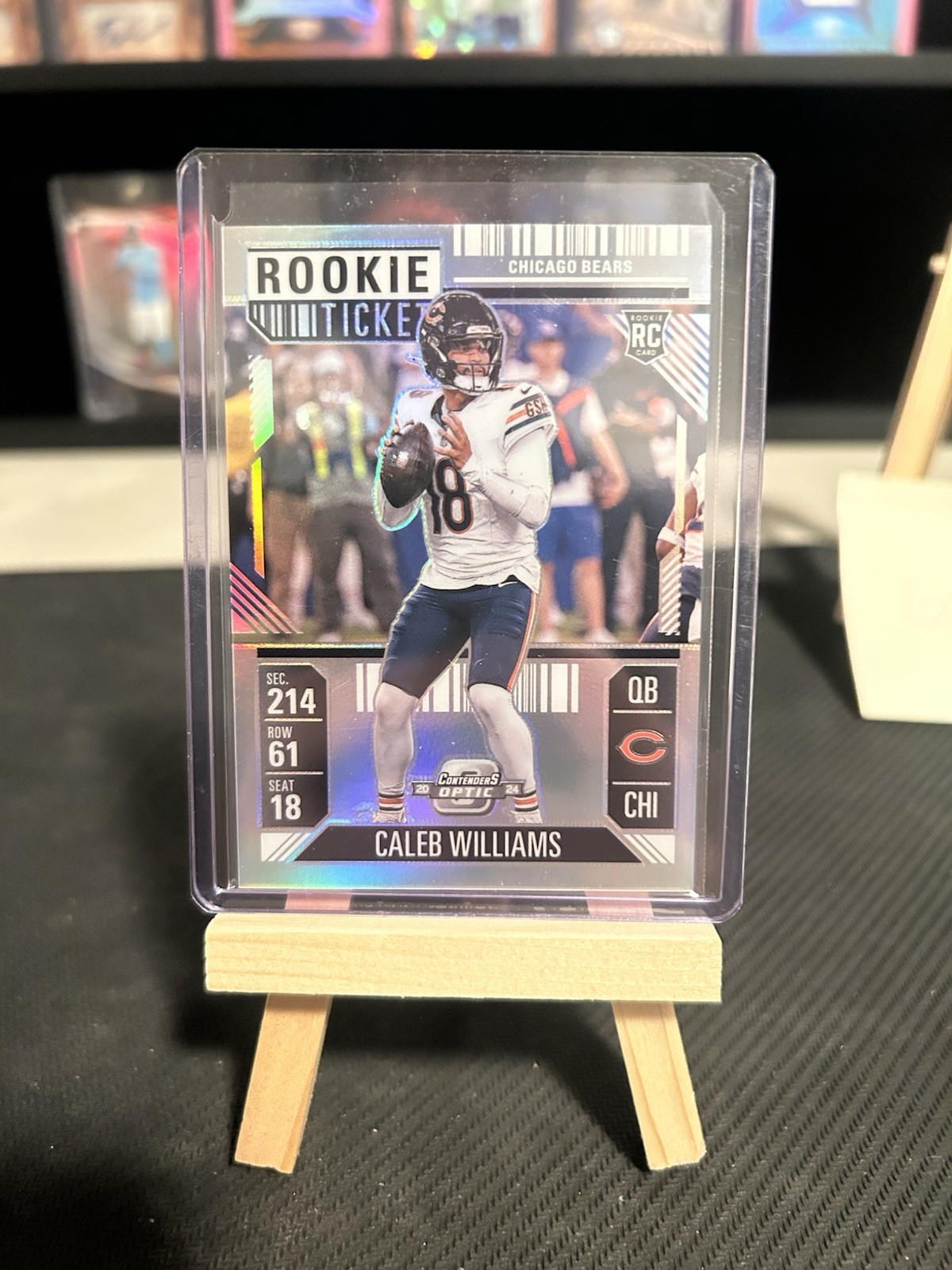 2024 Panini Contenders Optic - Rookie Ticket Caleb Williams #68 Silver Prizm...