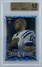 2012 Topps Chrome Andrew Luck #BW60 Rookie Blue Wave Refractors BGS 9.5 GEM MINT