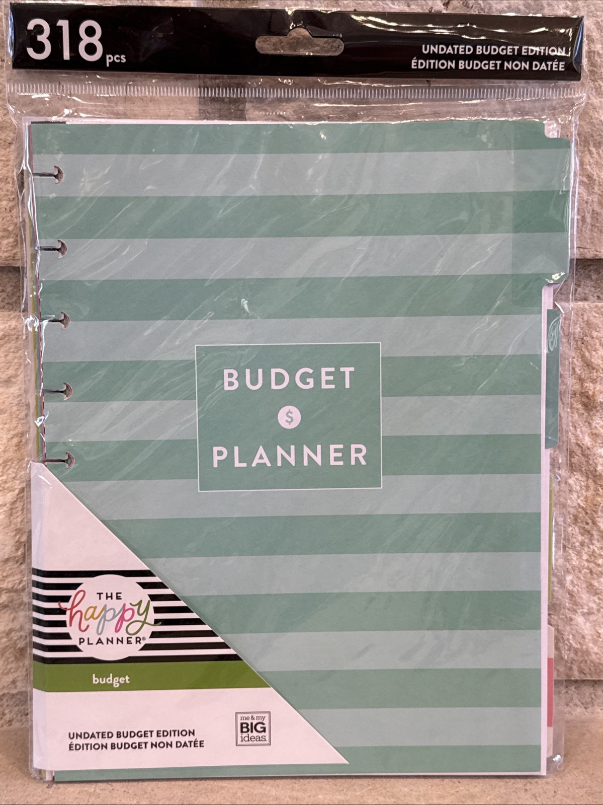 P) Budget Planner Paper Shopping List Elegant Classy Chic Dividers Home 318pc