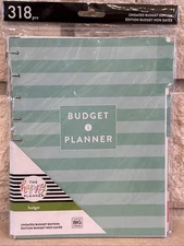 P) Budget Planner Paper Shopping List Elegant Classy Chic Dividers Home 318pc