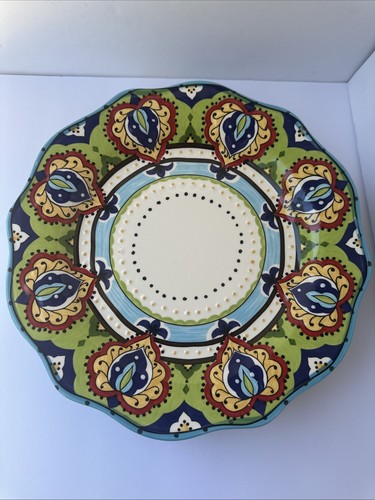 ESPANA Bocca Lifestyle Round Scalloped 11.5" Dinner Plates, Set Of 4 - Picture 11 of 11