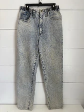 Vintage 80s PS Gitano Jeans Womens 14 Long Acid Wash Denim High Waist Mom Jeans