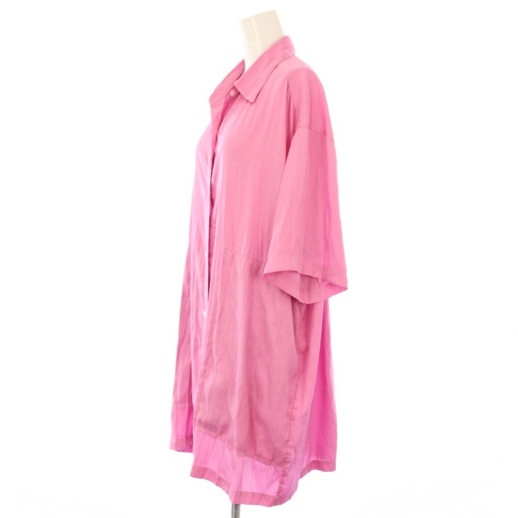 Ameri VINTAGE 22AW Pink Chambray Big Pattern Shor… - image 3