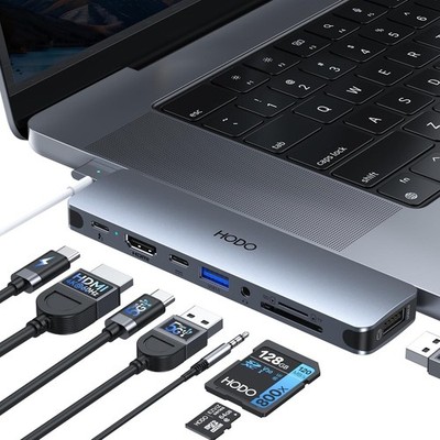 USB C Adapter HDMI Hub for MacBook Pro/Air M1 M2 M3 2024 2023 2022 13''15''16'' ...