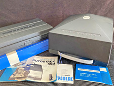 Vintage AIREQUIPT AUTOSTACK 550 Slide Projector  File 650 cap'y and extras