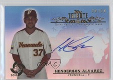 2013 Topps Tribute WBC Blue 30/50 Henderson Alvarez #WTA-HA2 Auto 0c6