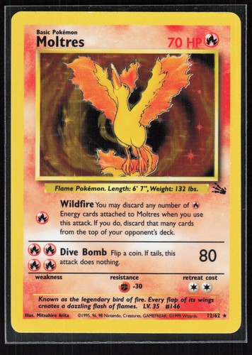 Pokemon TCG Moltres (12) #12/62 Fossil