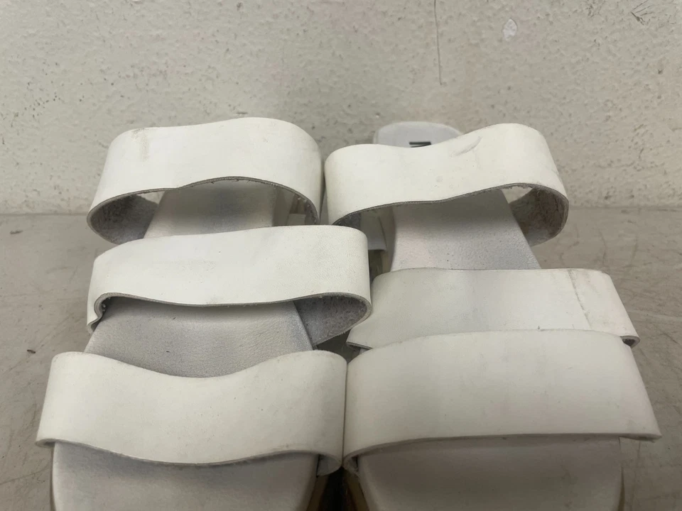 Sandalias MIA Niña Blancas Deslizables Para Mujer Talla 8.5 M Informales Verano Confort Zapatos Foto 4 de 4