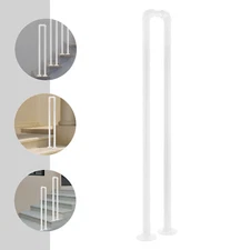 U-Shaped Carbon Steel Stair Handrail, Stylish and Durable Safety Railing
