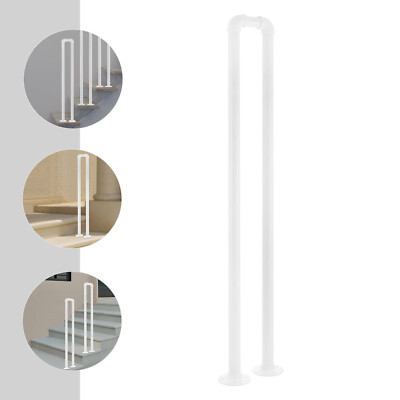 U-Shaped Carbon Steel Stair Handrail, Stylish and Durable Safety Railing