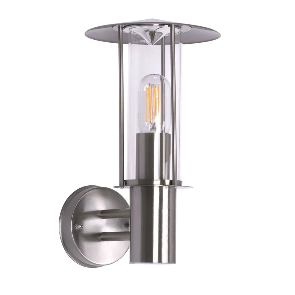 Außenleuchte Aussenlampe Wandleuchte Standleuchte Edelstahl Wegeleuchte Glas 258 - Bild 2 von 4