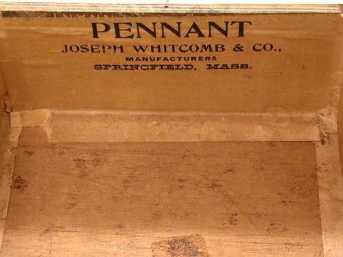 Antica scatola di sigari 1907 prende il pennant Joseph Whitcomb & Co Springfield Mass - Foto 5 di 24