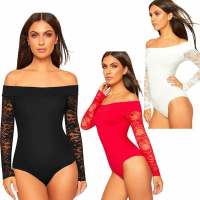 off the shoulder leotard