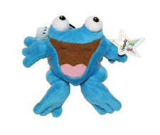 Neopets 2004 McDonalds Blue Quiggle Small Stuffed Animal Collectible Plush