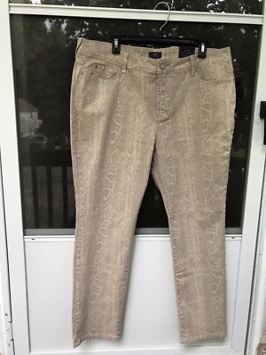 Jean NYDJ Skinny Imprimé Python - Taille 18P - Neuf Avec étiquettes - 97% Coton 3% élasthanne