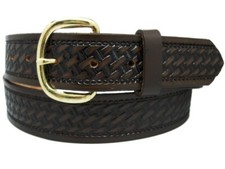 Mens leather cowhide belt 44