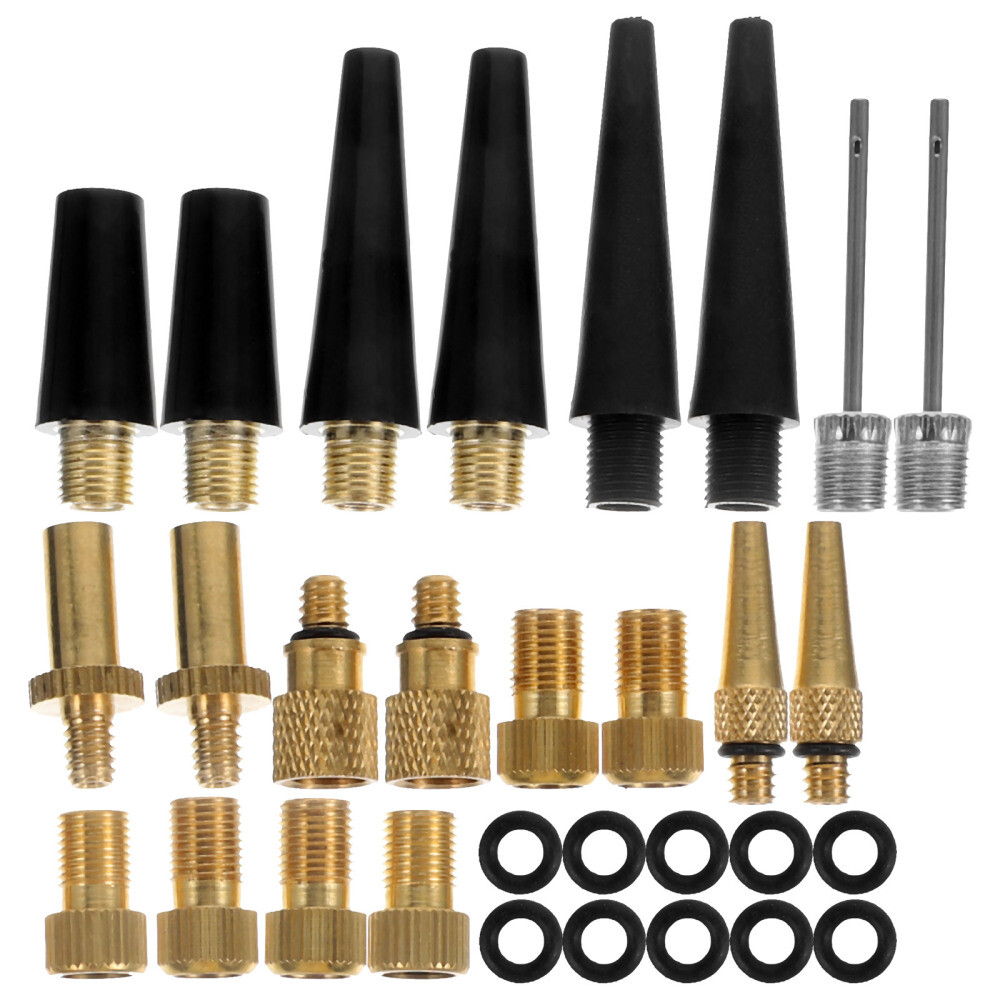 Bike Tire Pump Adapter Set 21pcs Valve Inflation Kit eBay