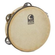 Toca Wood Tambourine, 7-1/2 Single Row w/Head