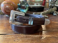 Navajo James Reid Dgn Sterling Silver Cast Belt Buckle 35-37  1.5-1      