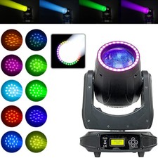 200W 5R Moving Head Stage Light 16CH LED ZOOM Beam RGBW Gobo 8Prism DMX DJ Party