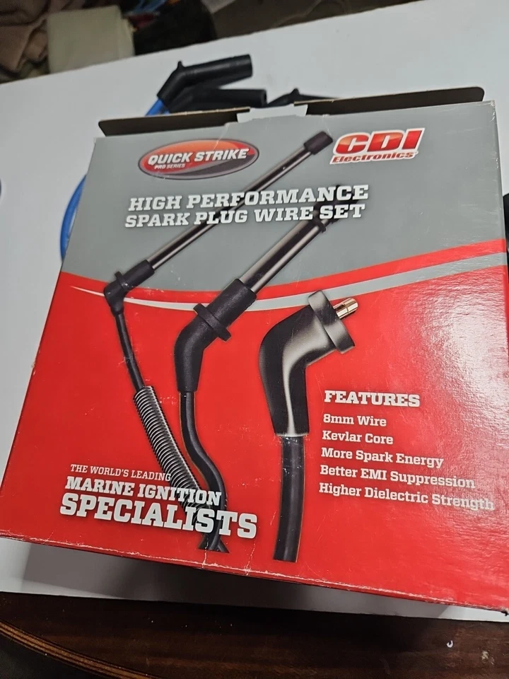 CDI 631-0020 Marine 8mm Spark Plug Wire Set For MerCruiser 84-881698, R2S1 - Image 2 of 4