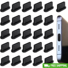 25 Pcs USB C Dust Plugs Type C Covers Anti Dust Smartphone Laptop Usage